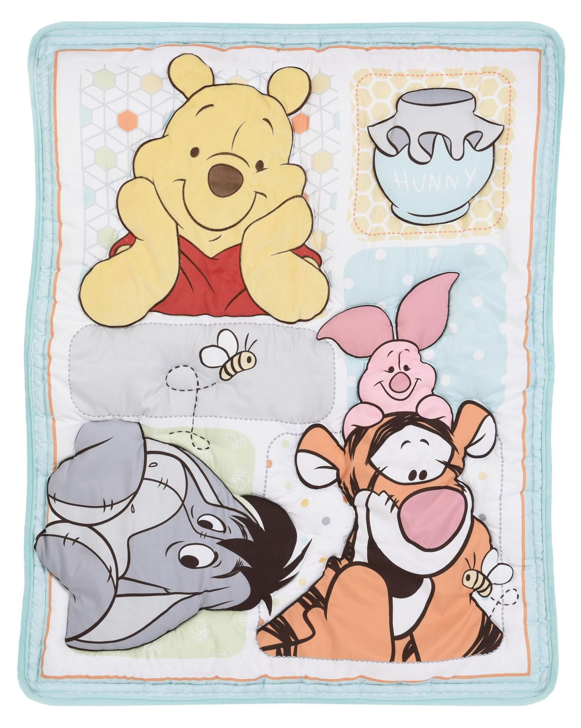 Winnie The Pooh 3 Piece Crib Bedding Set Walmart