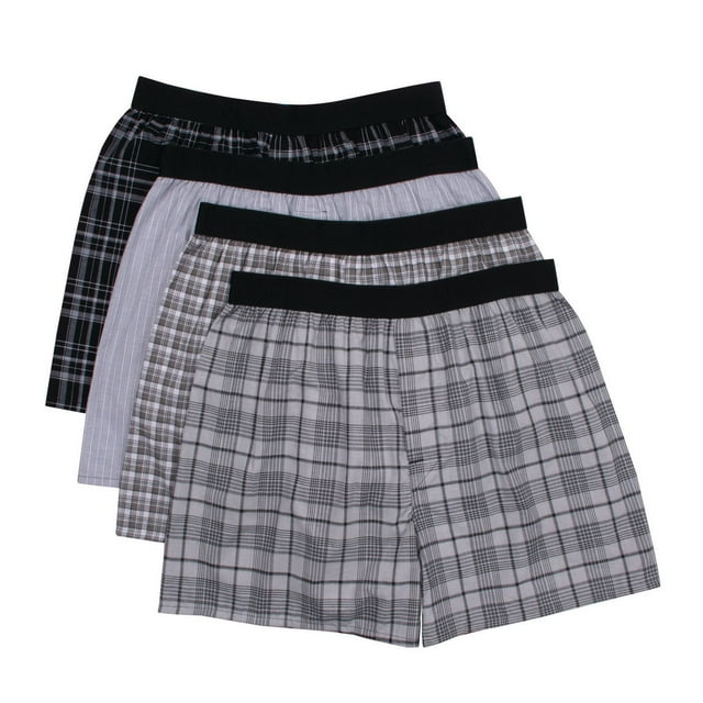 Hanes Men's FreshIQ Cotton Woven Boxer