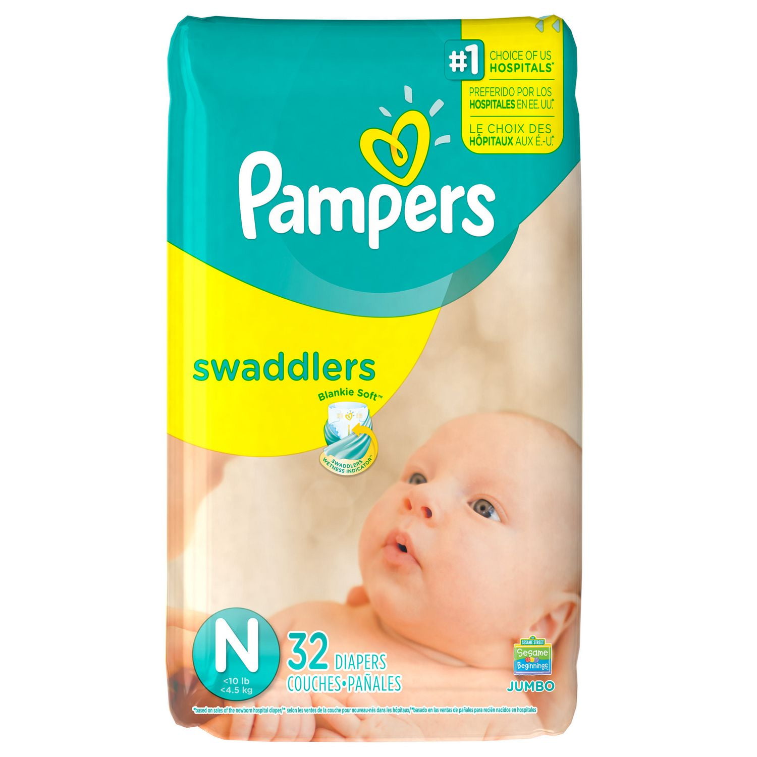 Pampers Swaddlers Sensitive Diapers, Jumbo Pack Walmart Canada