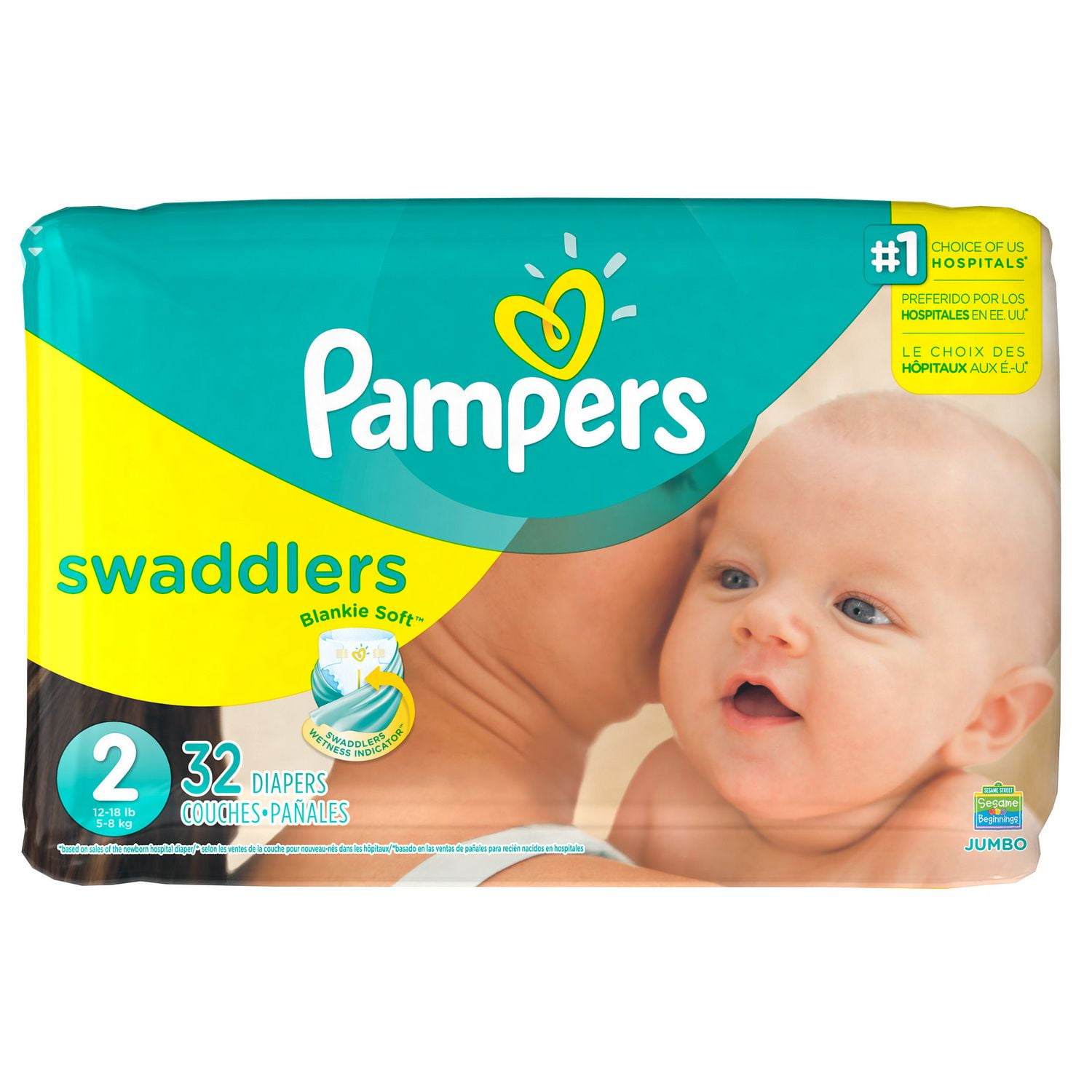 Pampers Swaddlers Diapers, Jumbo Pack Walmart Canada