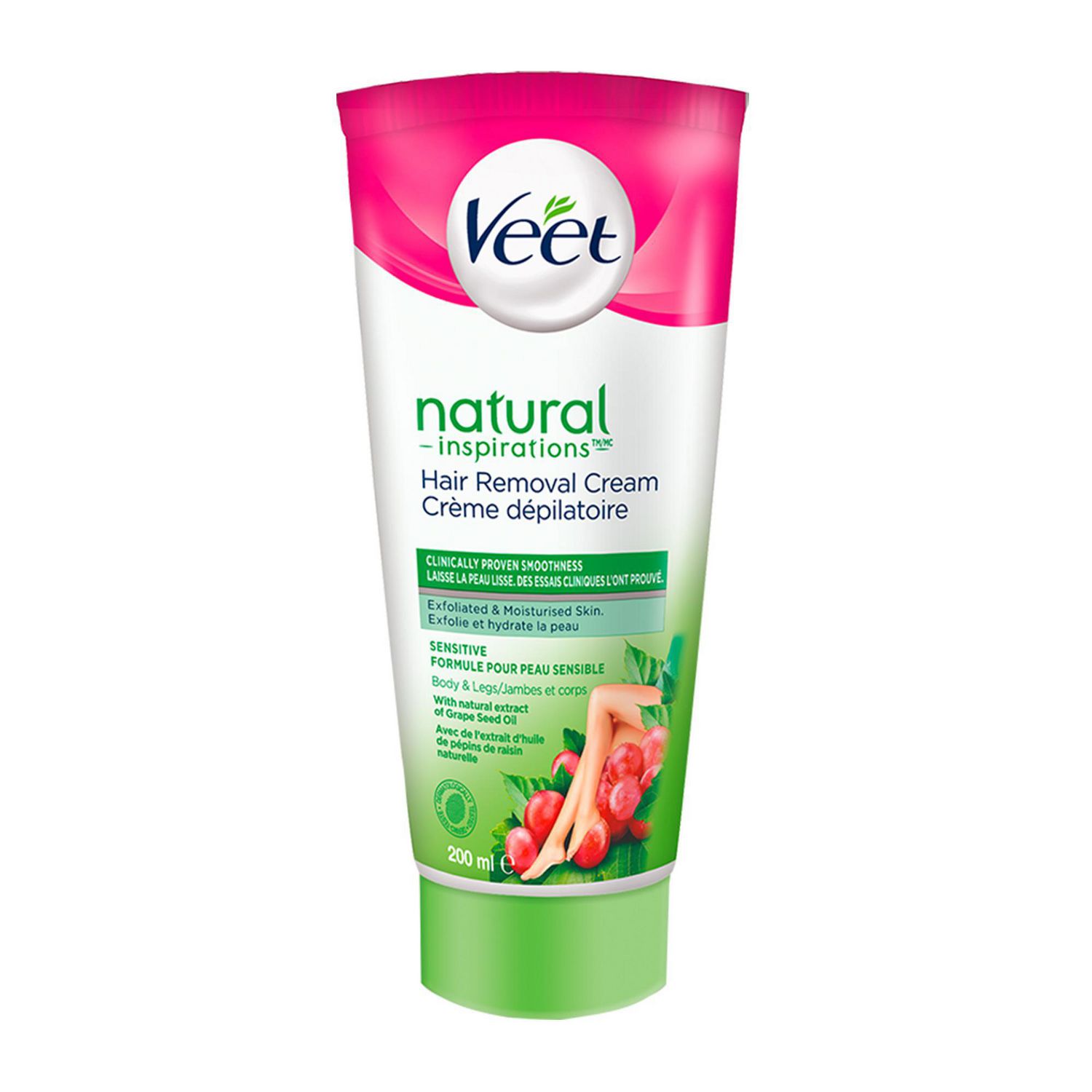 Veet® Natural Inspirations™ Hair Removal Cream Body & Legs Sensitive  Formula, 200 mL | Walmart Canada
