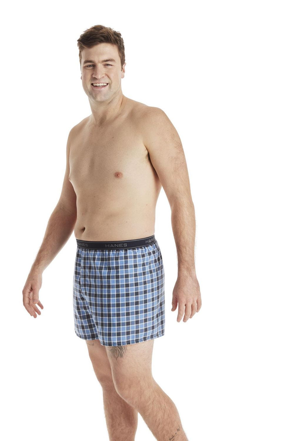 Boxer Tissé en Coton FreshIQ pour Homme Hanes Paquet de 4 - Assorti