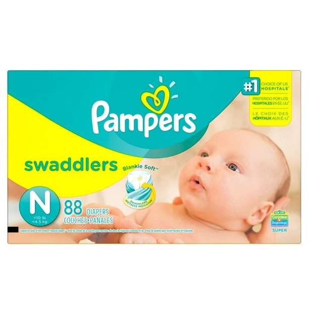 Pampers Couches Swaddlers format Supers Tailles N-6