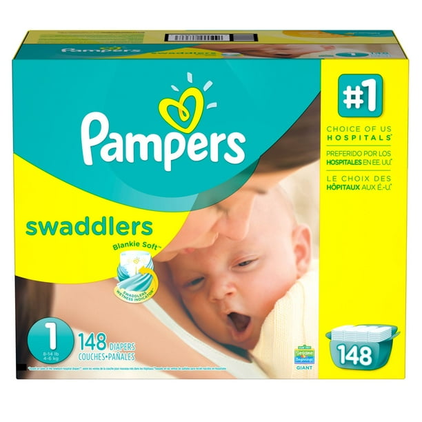 Pampers Couches Swaddlers format géant
