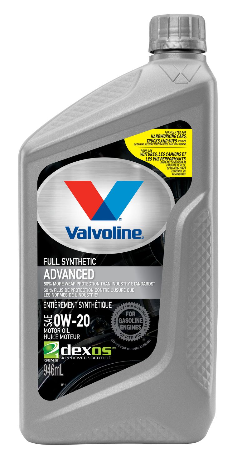 Valvoline Advanced Full Synthetic 0W20 Motor Oil Walmart Canada