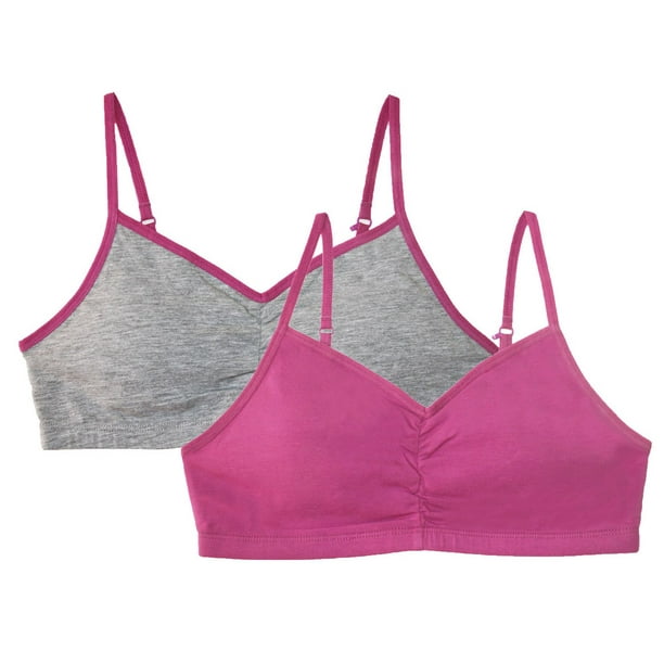 George Girls' 2 Pack Bralettes, Sizes S-XL 