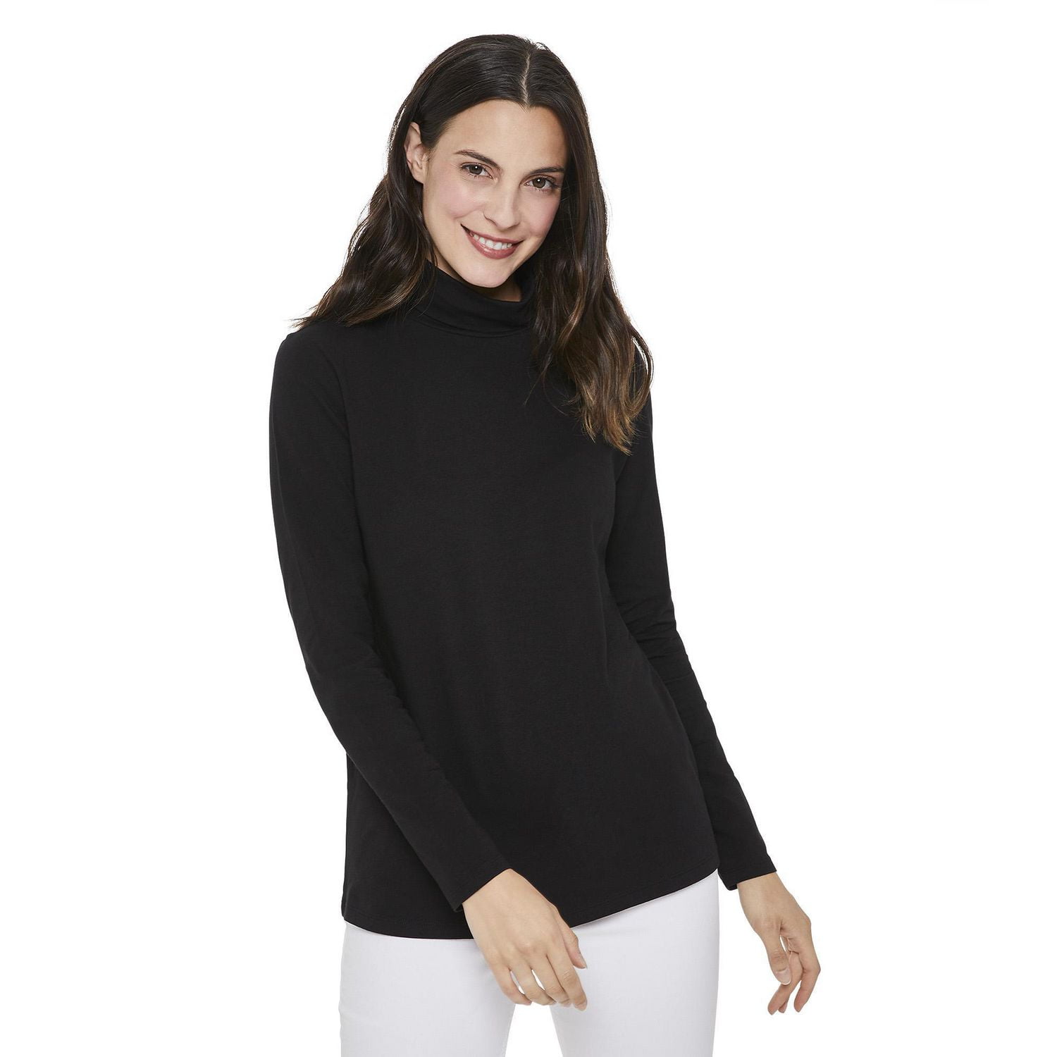 Black turtleneck top womens hotsell