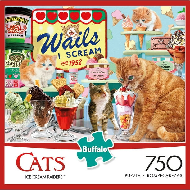 Buffalo Games Cats Le puzzle Ice Cream Raiders en 750 pièces