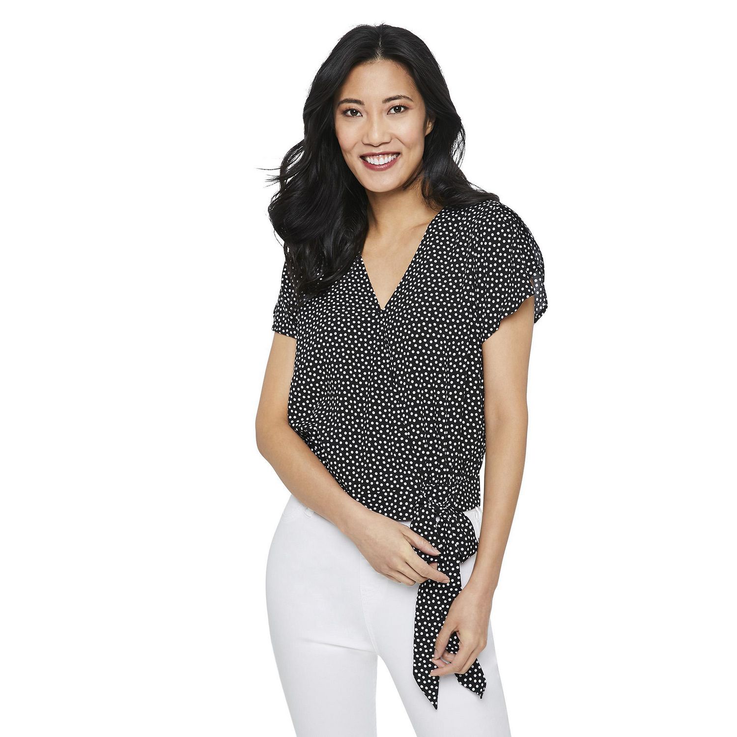 Women's Tulip Sleeve Wrap Top Walmart Canada