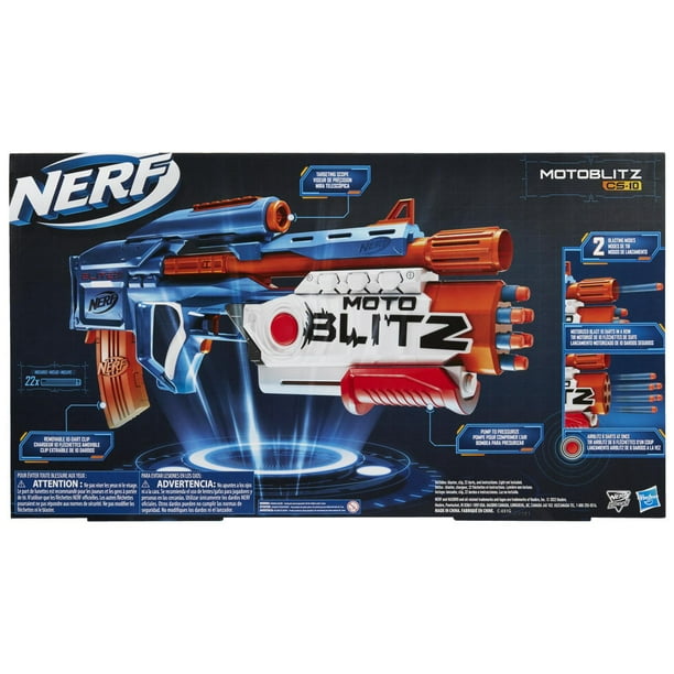 Pistolet Nerf Elite 2.0 Motoblitz Nerf : King Jouet, Nerf et jeux de tirs  Nerf - Jeux d'extérieur
