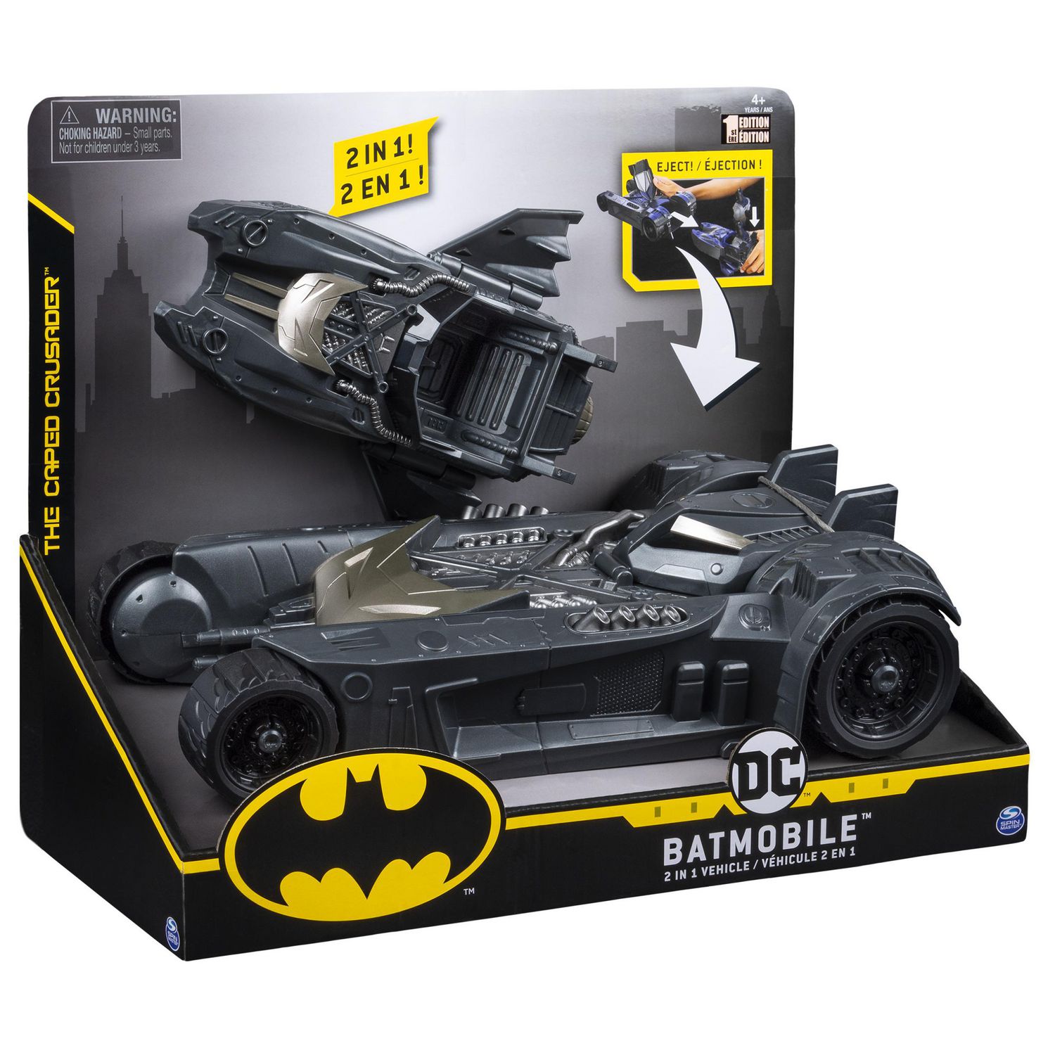 BATMAN, Batmobile and Batboat 2-in-1 Transforming Vehicle, For Use with  BATMAN 4-Inch Action Figures | Walmart Canada