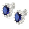thumbnail image 1 of Cadre en argent sterling saphir ovale Quintessential CZ, 1 of 4