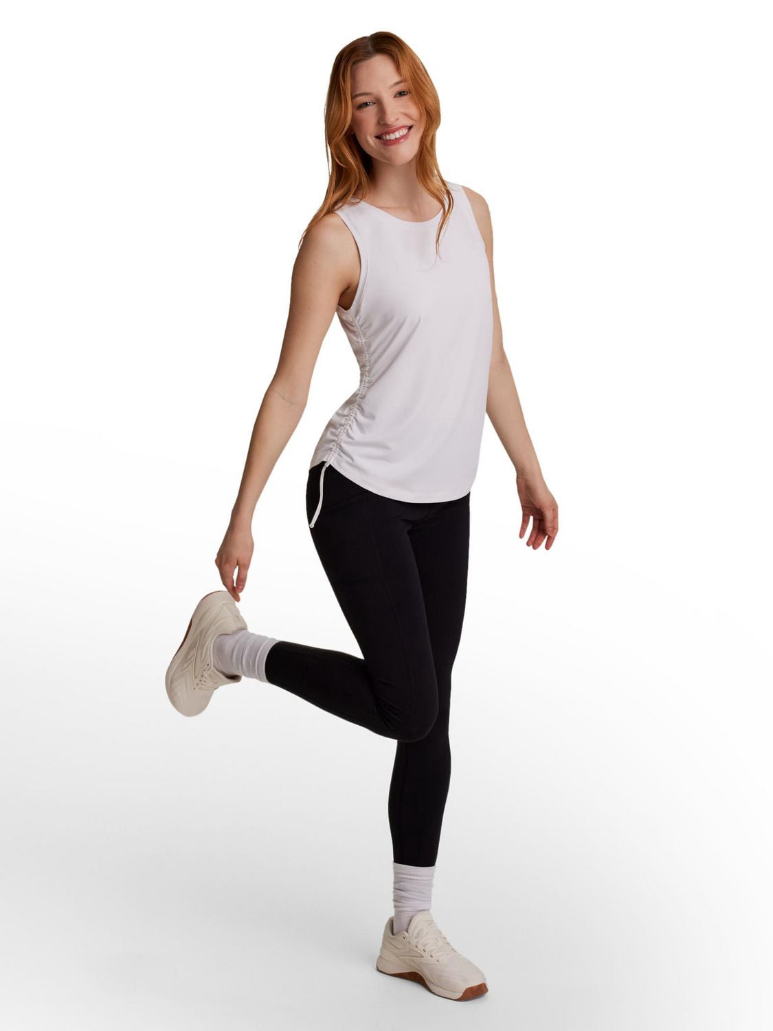Reebok Women’s Swift Tank with Ruched Sides
