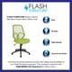 Chaise de bureau à dossier haut de la série Salerno en maille bleue claire – image 4 sur 7