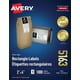 Avery® Étiquettes rectangulaires blanches avec technologie Sure FeedMC Technologie TrueBlockMC, 2 po x 4 po, pour imprimantes laser et à jet d'encre – image 1 sur 4