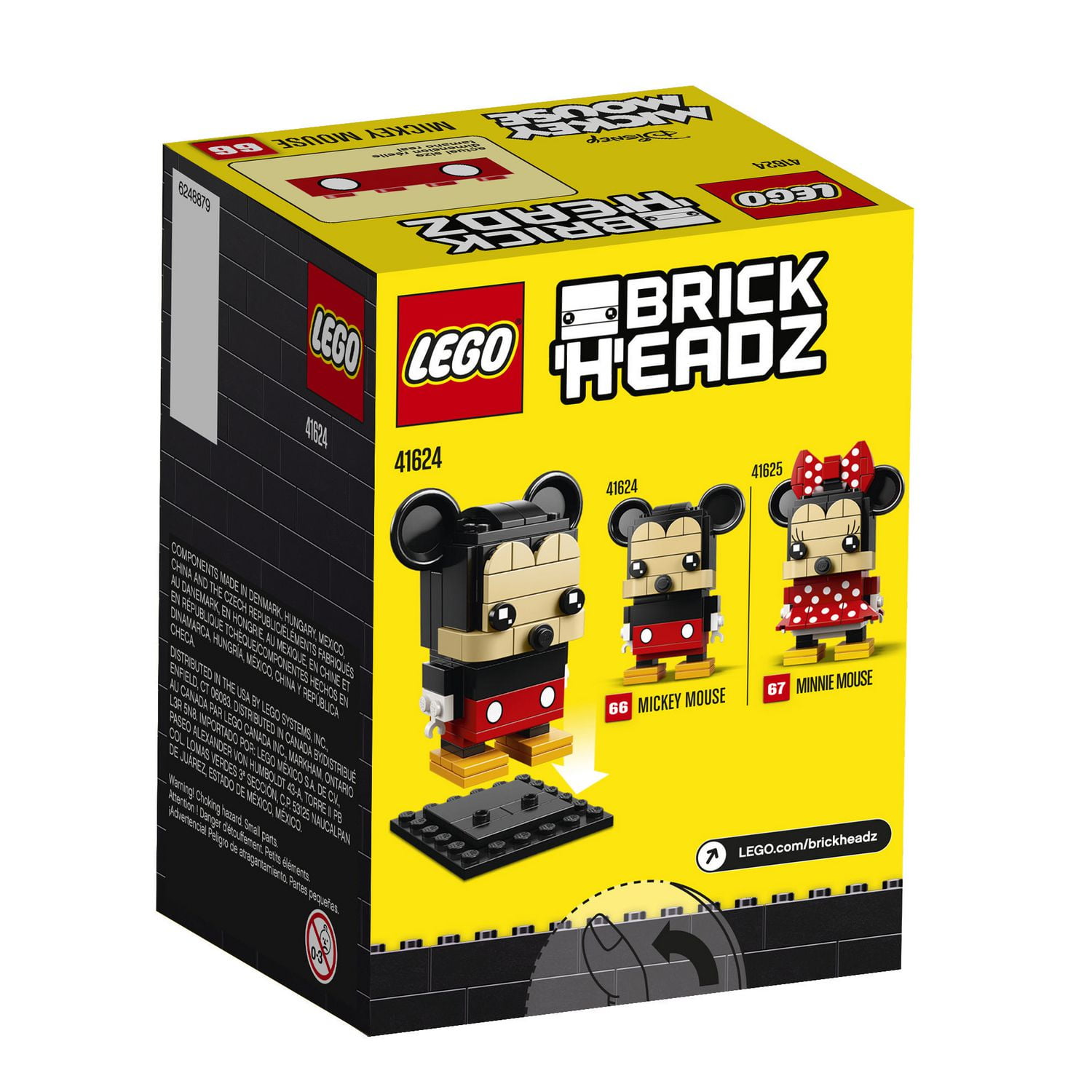 LEGO Brickheadz Mickey Mouse 41624 Walmart