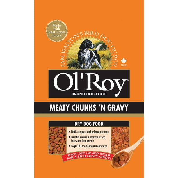 Nourriture pour chiens gros morceaux de viande sec Chunks 'N Gravy d'Ol' Roy