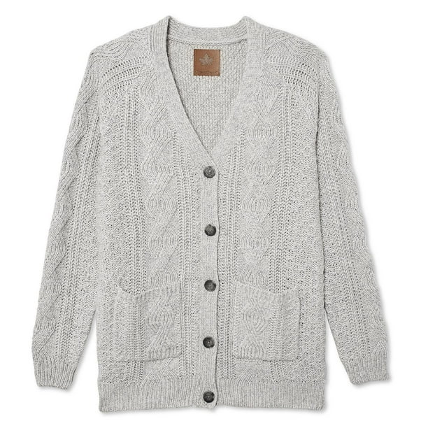 Canadiana Women's Cable Knit Cardigan 