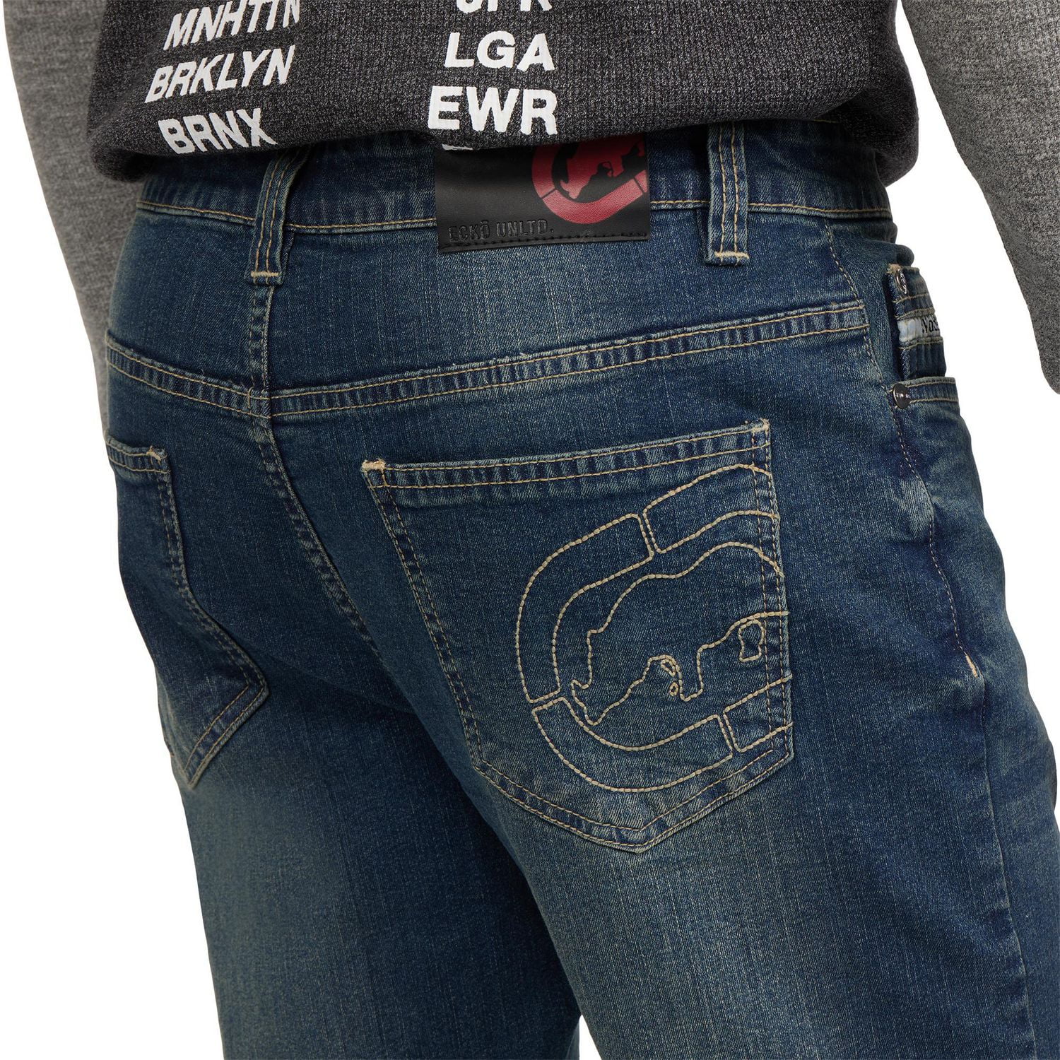 Ecko Unltd Denim avec Point de Chaînette Rhino pour hommes Taille: 30-42