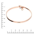 thumbnail image 2 of Quintessential Sterling Silver Rose Gold Plated"  Love"  Bangle, 2 of 4