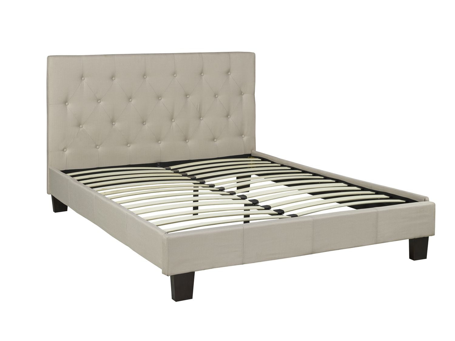 Brassex Inc Brassex Textured Fabric Queen Size Bed | Walmart Canada