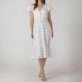 thumbnail image 1 of Devoted, Wrap Front Tiered Midi Dress, Sizes XS-XL, 1 of 4