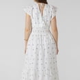 thumbnail image 4 of Devoted, Wrap Front Tiered Midi Dress, Sizes XS-XL, 4 of 4