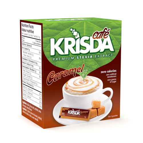 Krisda Café Caramel extrait de stévia de qualité supérieure - 50 g
