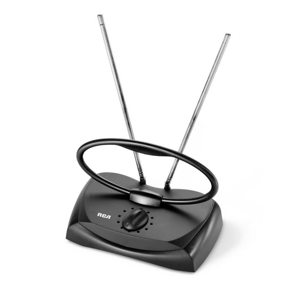 RCA Fine-Tuning UHF/VHF/FM Indoor HDTV Antenna - 65 Km (40 Miles ...