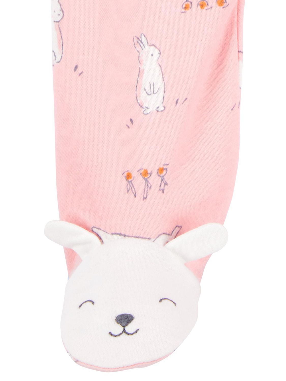 Carter's Child of Mine Baby Girls' Sleep n Play Pink Bunny