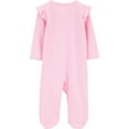 thumbnail image 2 of Carter's Child of Mine Baby Girls' Sleep n Play Pink Ruffle, 2 of 3