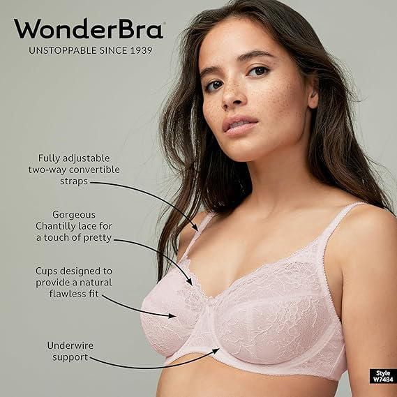 WonderBra Chantilly Lace Underwire Bra, Sizes B36-DD40