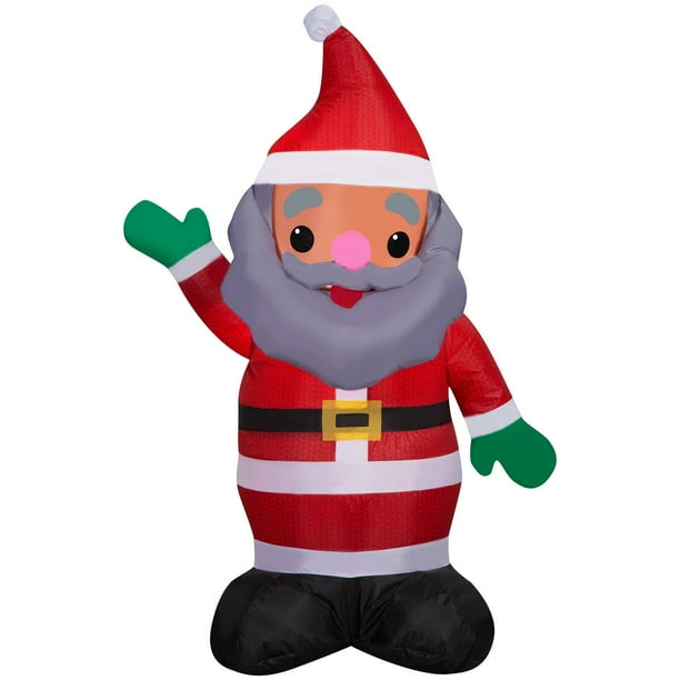 Airblown African American Santa w/Knit Fabric SM Walmart.ca