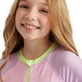 thumbnail image 3 of Justice Girls' Long Sleeve Rash Guard 1-Piece, 3 of 4