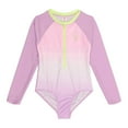 thumbnail image 4 of Justice Girls' Long Sleeve Rash Guard 1-Piece, 4 of 4
