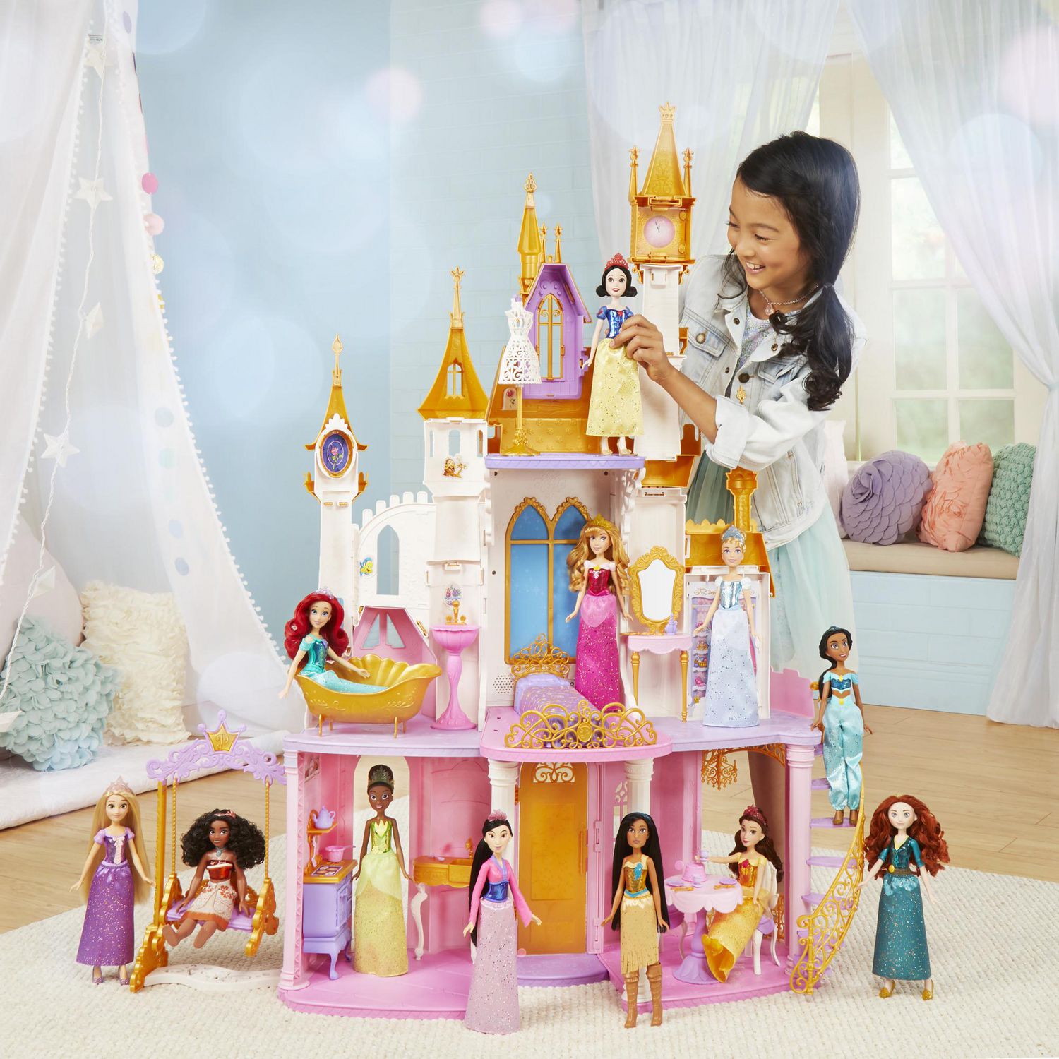 Disney princess best sale barbie house