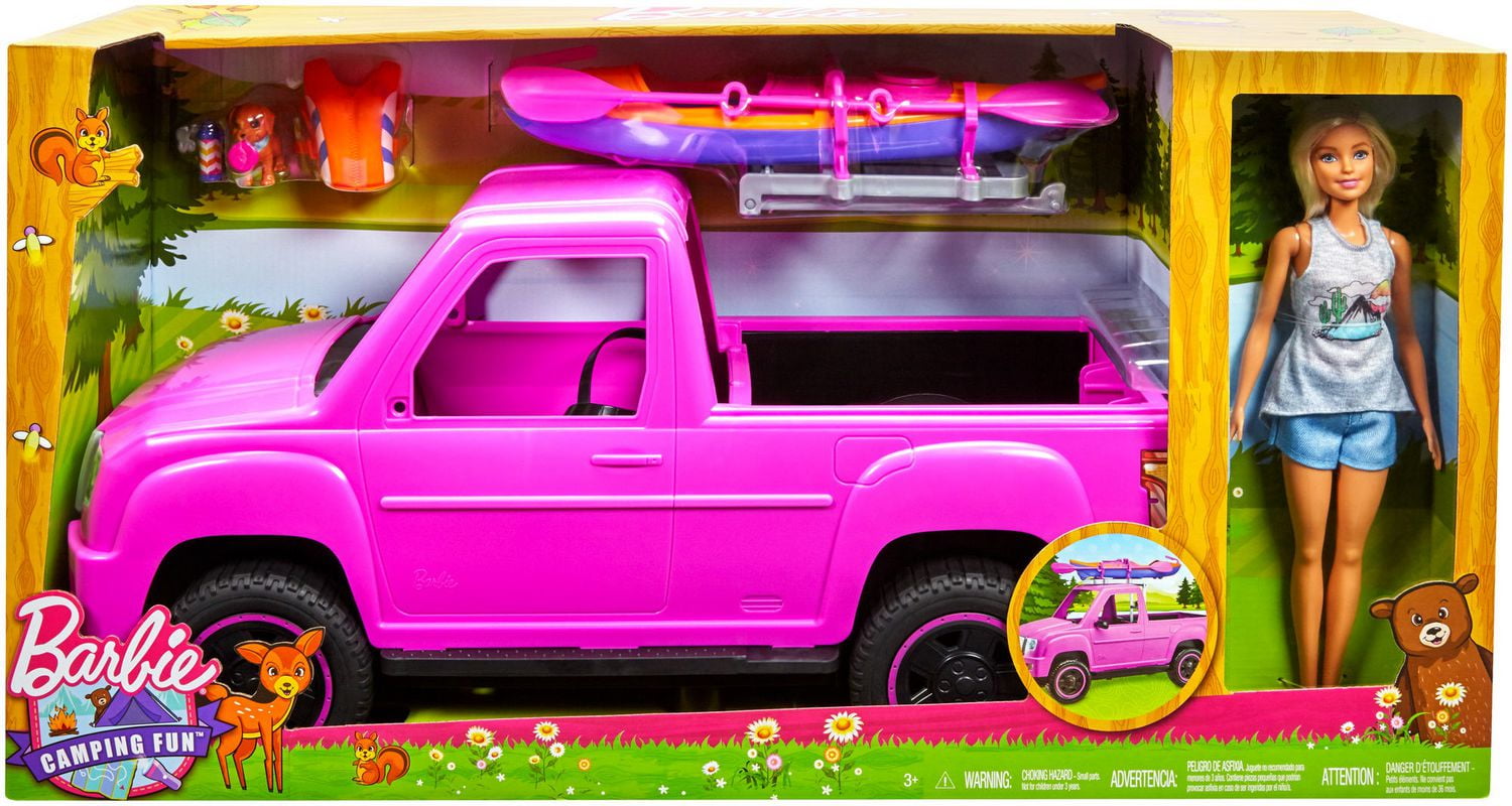 Barbie Camping Fun Doll Vehicle Accessories Walmart