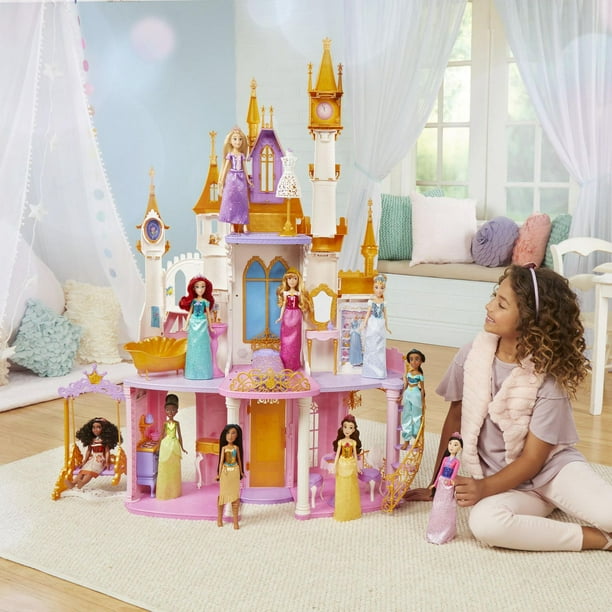 Disney Princesses, Château royal, maison de poupées avec meubles