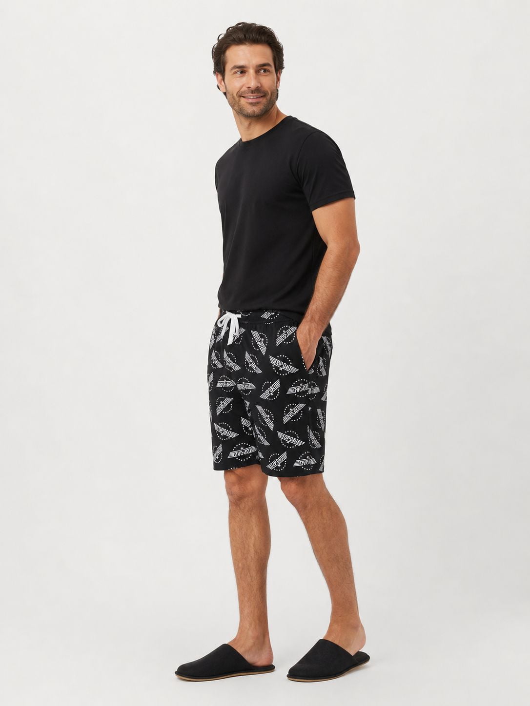 Men's Under Disguise Fathers Day sleep short. These are comfortable, lightweight and breathable with two side pockets. This graphic shorts are a perfect Fathers' Day gift for your loved one.