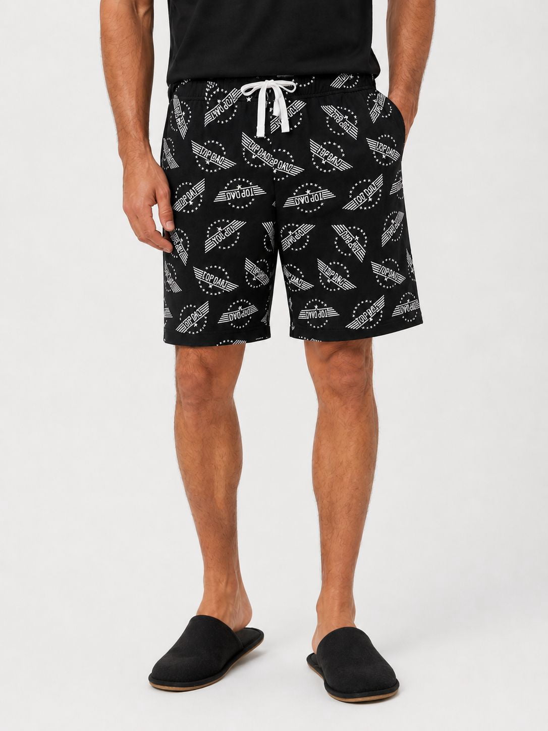 Men's Under Disguise Fathers Day sleep short. These are comfortable, lightweight and breathable with two side pockets. This graphic shorts are a perfect Fathers' Day gift for your loved one.