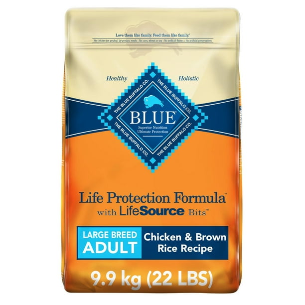 Blue Buffalo Large Breed Adult Chicken and Brown Rice Dry Dog Food 9.9kg,  9.9kg - Walmart.ca