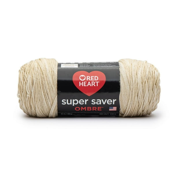 Red Heart® Super Saver® Ombre™ Yarn, Acrylic #4 Medium, 10oz/283g, 482 ...