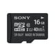 SONY Carte-mémoire MicroSDHC UHS1 de 16 Go - SR16UYA – image 1 sur 1