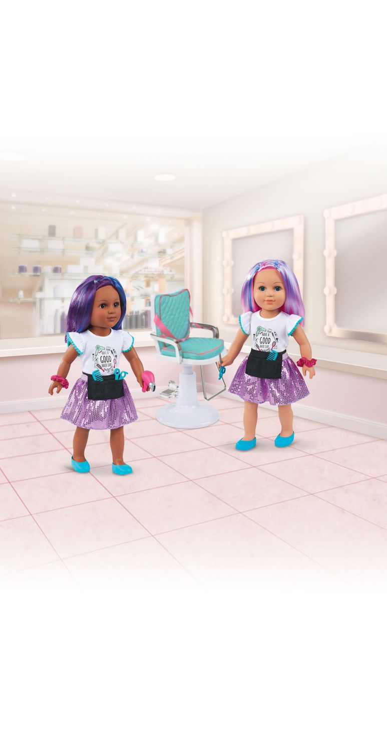 My Life As Poseable Hairstylist 18 Doll, Choose from 2 Styles 