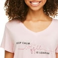 thumbnail image 4 of George Women's Soft V-Neckline Pajama Tee, 4 of 6