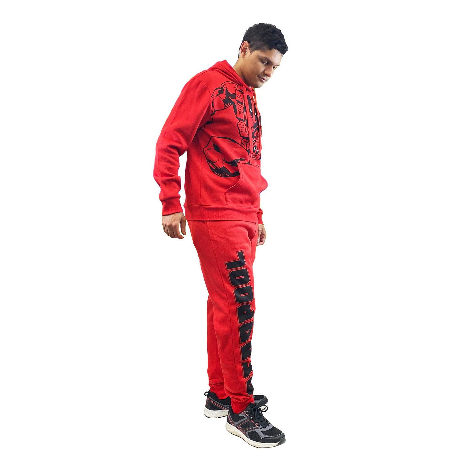 Men's Deadpool Attack Long Sleeve Hoodie
