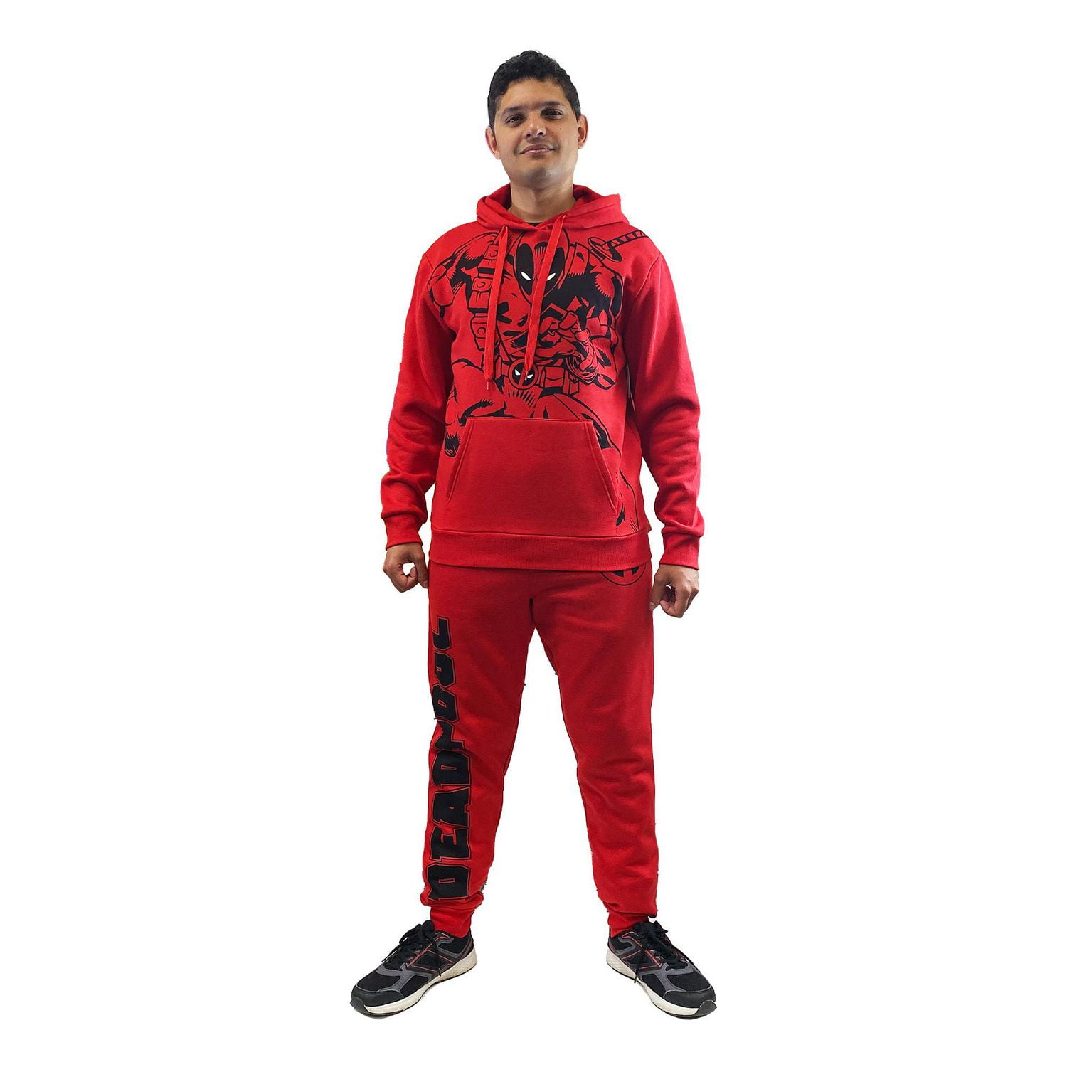 Men's Deadpool Attack Long Sleeve Hoodie
