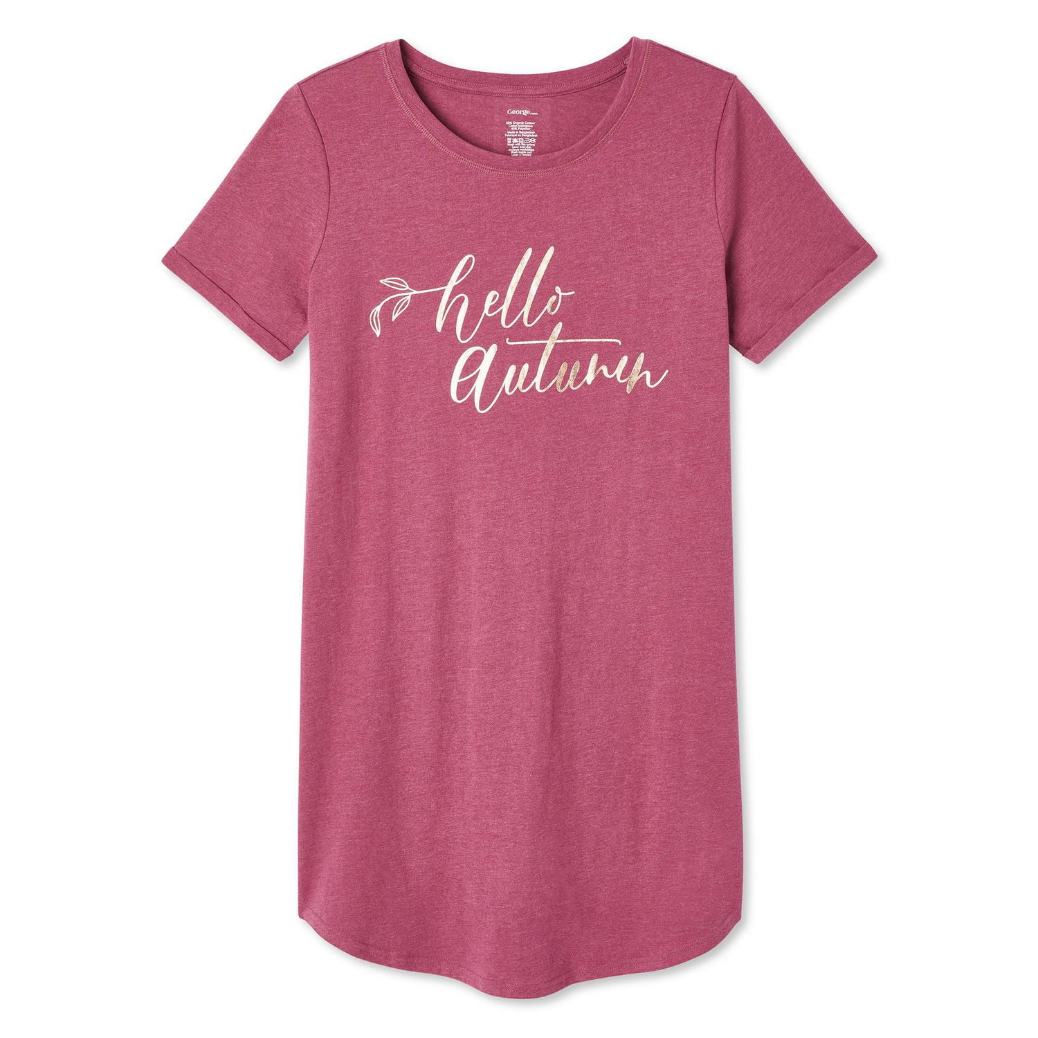 George Women's Rolled Sleeve Nightshirt