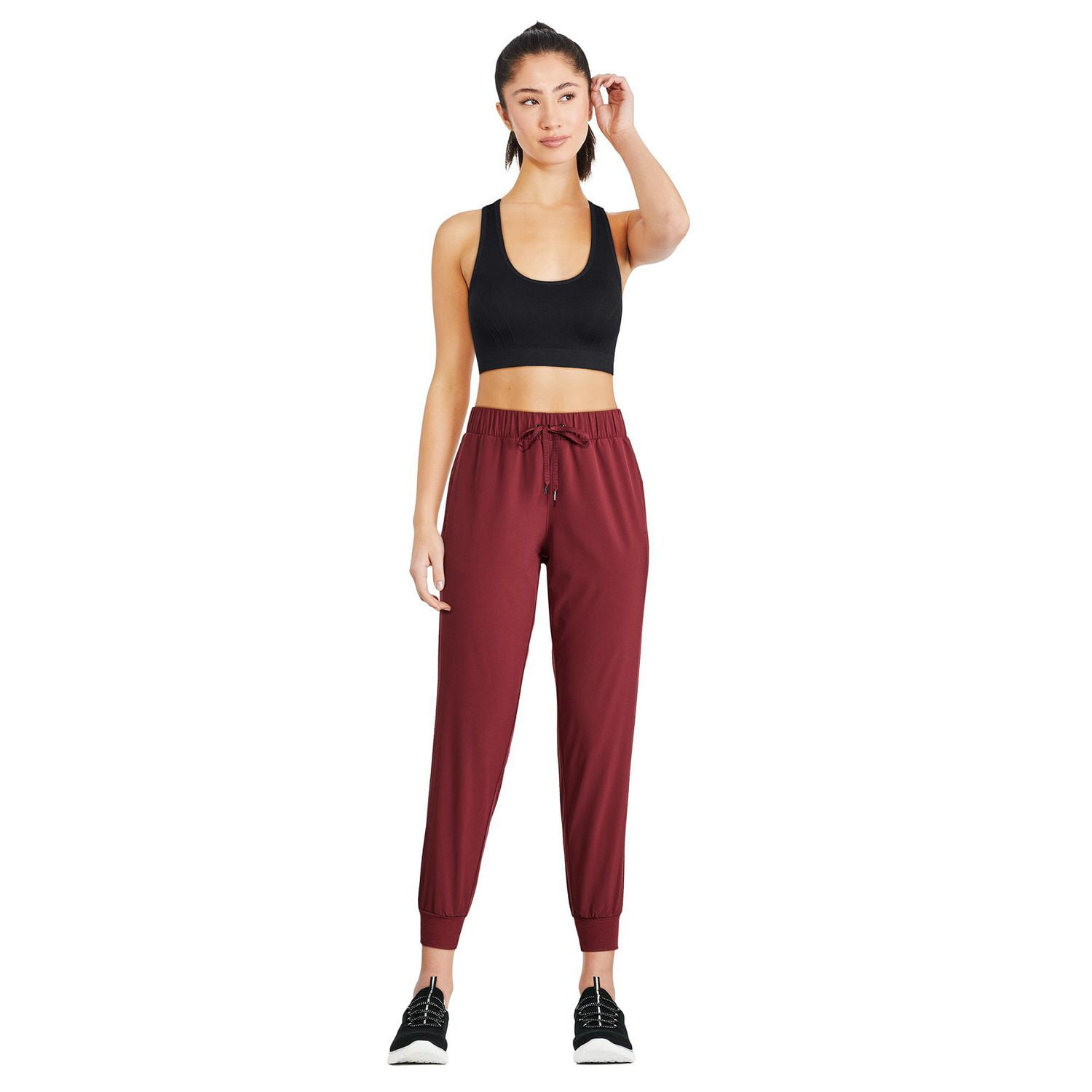 Athletic Works Women's Ribbed Cuff Woven Pant