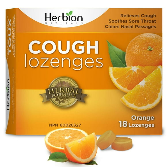 HERBION ALL NATURAL ORANGE LOZENGES 18PK